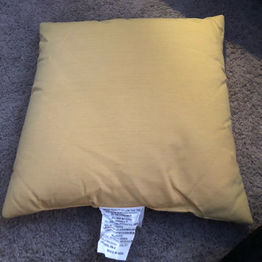 Yellow Throw Pillows (2)